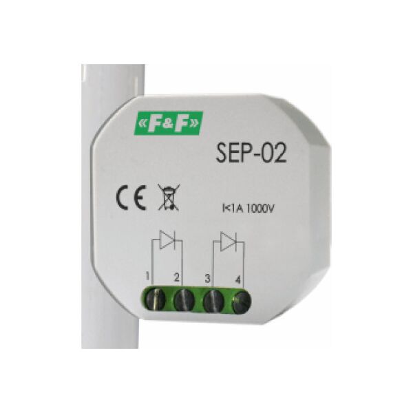 F&F Separator sygnału sterującego 1A 1000V - SEP-02 3167415 5908312598350