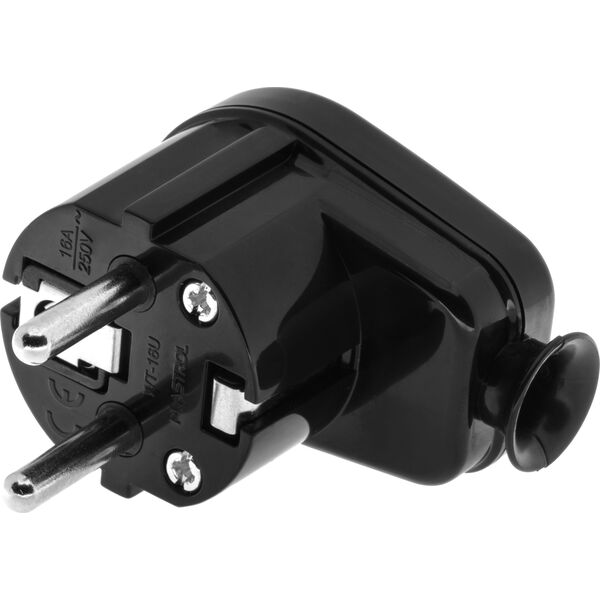 Opal Wtyczka kątowa rozbieralna WT-16 2P+Z 16A czarna 3168623 5906197305155