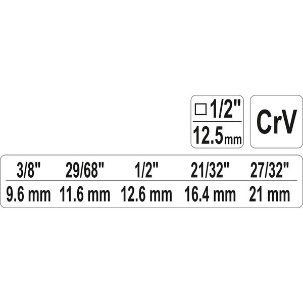 Yato Klucz sztorcowy 1/2" do współpracy z grzechotką YT-03315 (YT-03316) 3170972 5906083033162