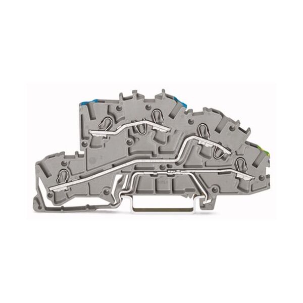 Wago Złączka instalacyjna 2-piętrowa N/L/PE 42,3x96mm szara - 2003-7646 3163656 4044918925617