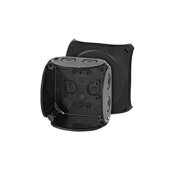 Hensel Puszka odgałęźna 93x93x62mm czarna IP67 - KF 0200 B 3167064 4012591121701