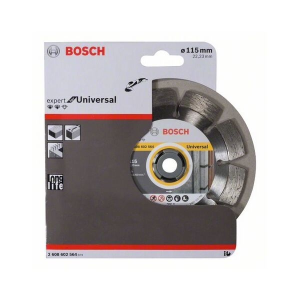 Bosch Tarcza tnąca diamentowa Expert for Universal 115 x 22mm - 2608602564 3172162 3165140580700