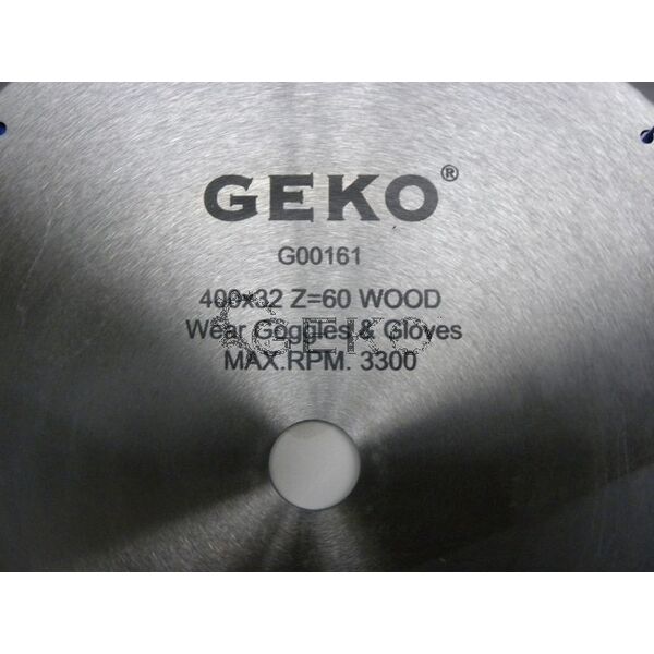 Geko Tarcza do drewna 400 x 32 60 zębów z widią (G00161) 3173010 5901477101182