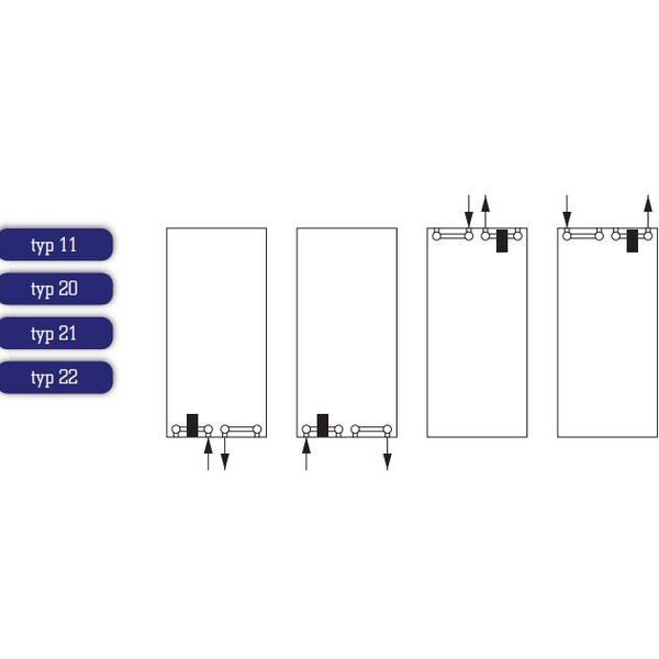 Stelrad Grzejnik Vertex Style typ 22 2200 x 600mm 2045W 3176050 5414305598288
