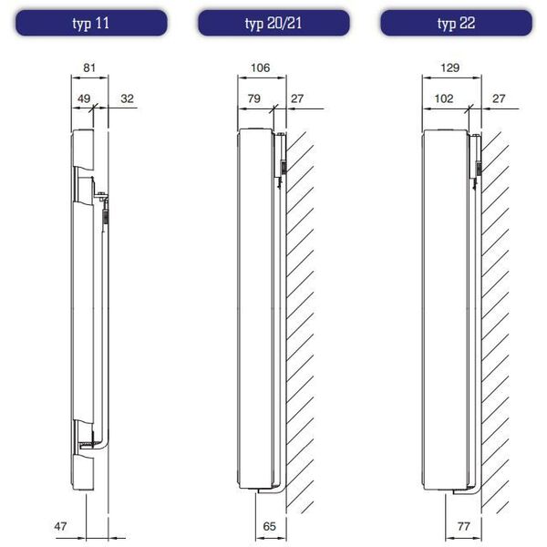 Stelrad Grzejnik Vertex Style typ 22 2200 x 600mm 2045W 3176050 5414305598288