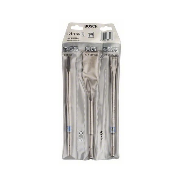 Bosch Zestaw dłut SDS-Plus 3 elementy (2.607.019.159) 3176605 3165140334488