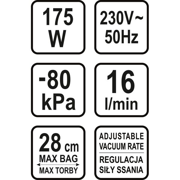 Lund Pakowarka próżniowa do żywności 175W (67882) 3178737 5906083678820