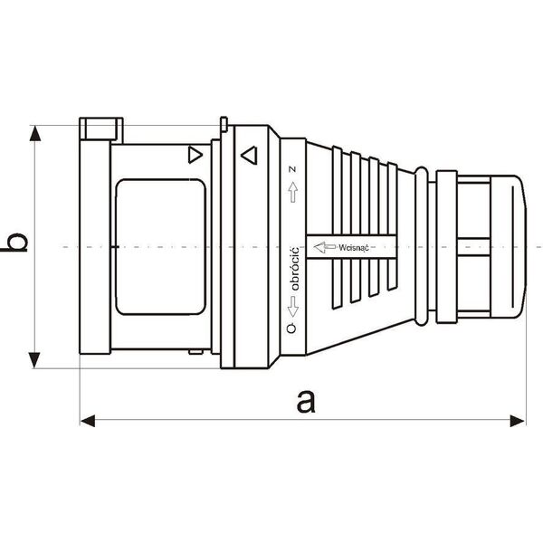 Polam Nakło Wtyczka przenośna szybkozłącze 16A400V3P+N+Z IP-44 (3628-326) 3182691 5900280800213