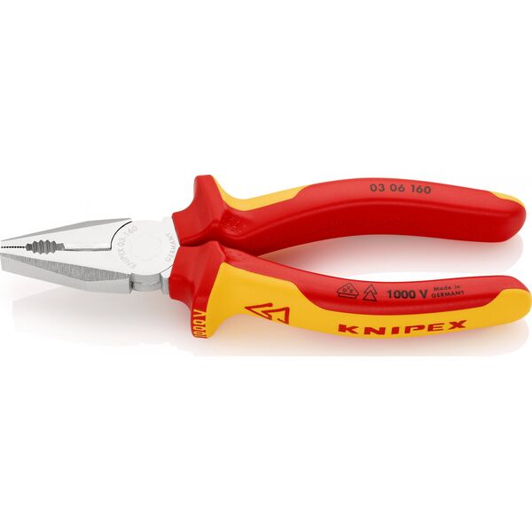 Knipex Szczypce uniwersalne izolowane VDE 160mm (0306160) 3184586 2010003486884