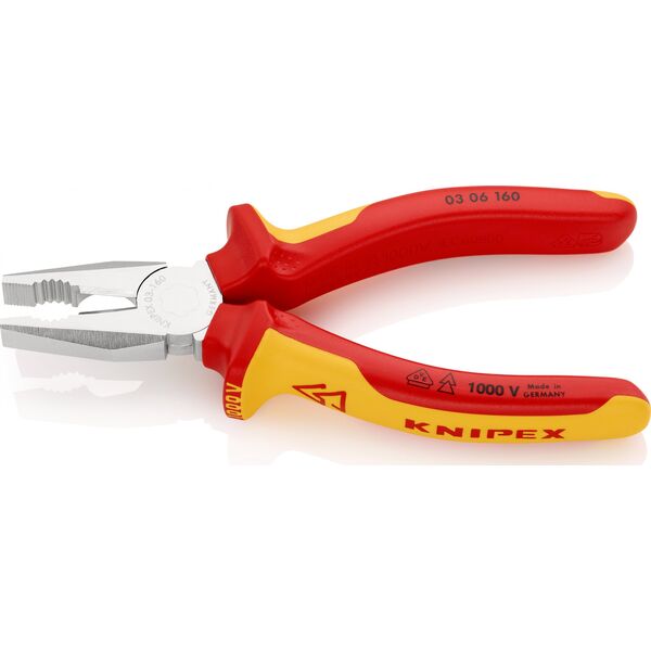 Knipex Szczypce uniwersalne izolowane VDE 160mm (0306160) 3184586 2010003486884