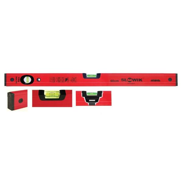 Słowik Poziomnica malowana PN04 czerwona 800mm (70084) 3184890 5903792424946