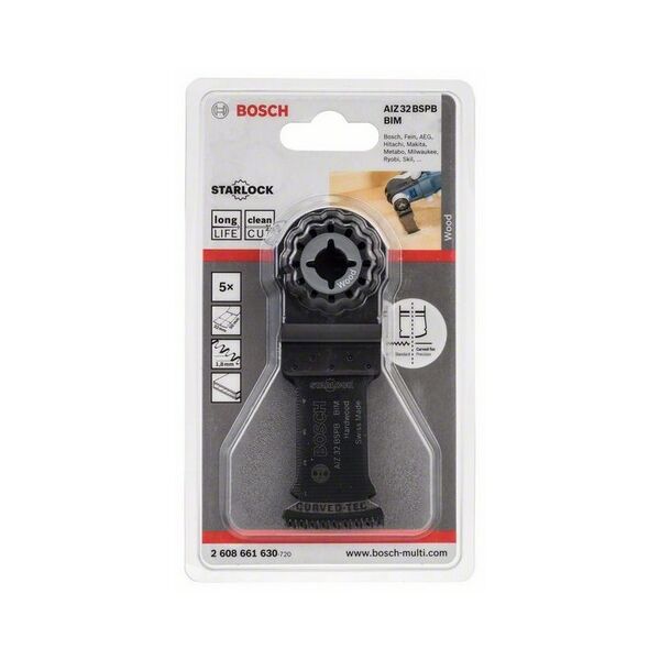 Bosch Brzeszczot BIM do cięcia wgłębnego AIZ 32 BSPB Hard Wood 32 x 50mm (2608661630) 3190086 3165140484978