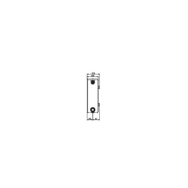 Stelrad Grzejnik dekoracyjny Planar z gładkim panelem czołowym Typ 22 60 x 70cm lewostronny (GR-ST-P-22070L) 3192175 5414305340399