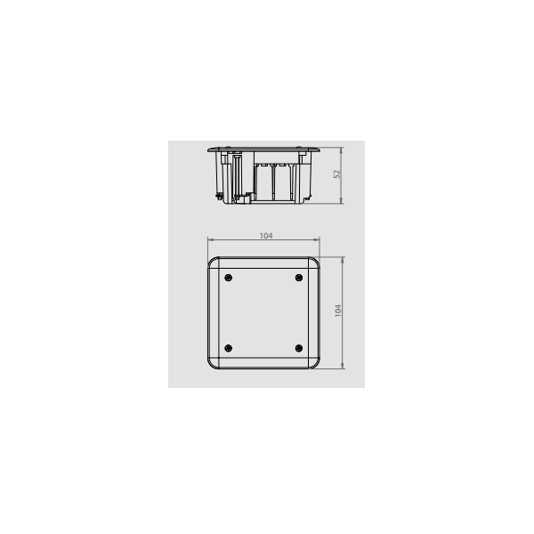 Elektro-Plast Puszka instalacyjna podtynkowa Install-Box 89 x 89 x 50mm (0260-01) 3221254 5907569158843