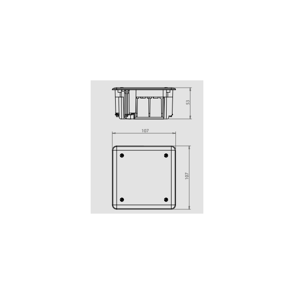 Elektro-Plast Puszka instalacyjna podtynkowa Install-Box 95 x 95 x 50mm (0261-01) 3221258 5907569158867