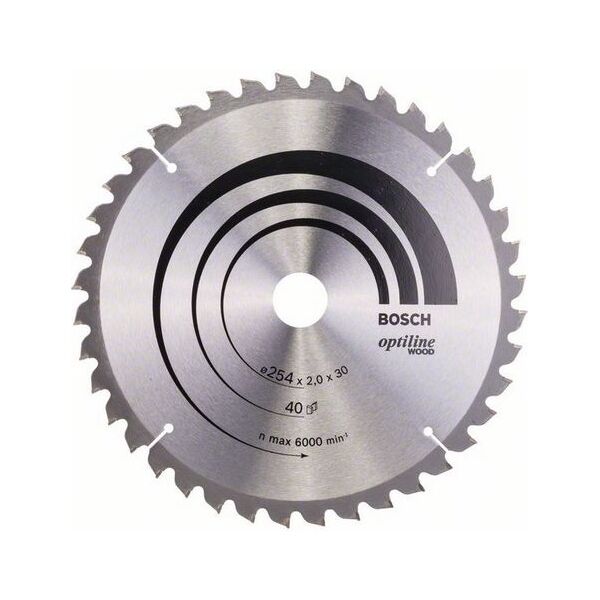Bosch Tarcza pilarska Optiline Wood 254 x 30mm 40z (2608640435) 3233900 3165140314442