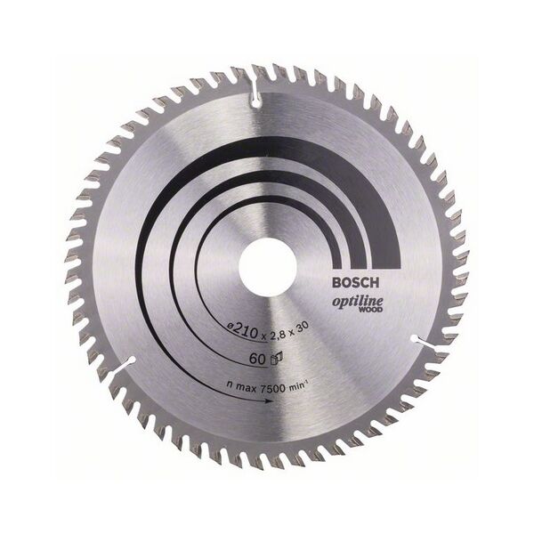 Bosch Tarcza pilarska Optiline Wood 210 x 30mm 60z (2608641190) 3243358 3165140373722