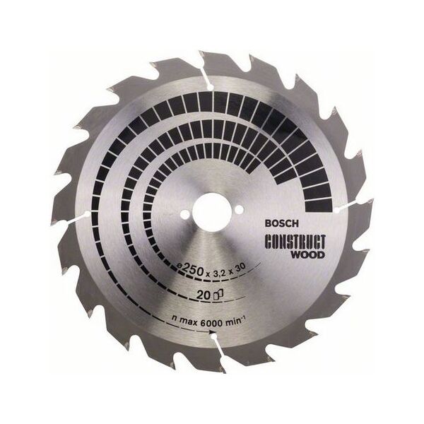 Bosch Tarcza pilarska Construct Wood 250 x 30mm 20z (2608641774) 3243364 3165140455626
