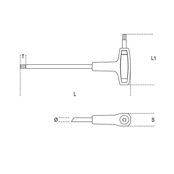 Beta Tools Klucz trzpieniowy torx typ T T30 (97TTX-30) 3245870 8014230050201