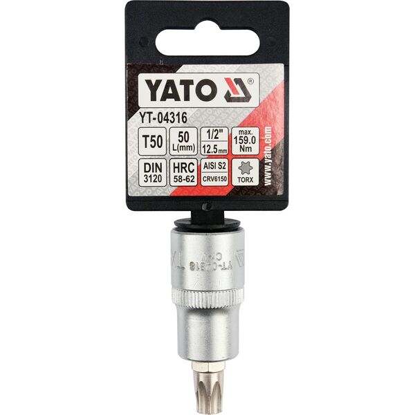 Yato Nasadka trzpieniowa Torx 1/2" T50 x 55mm (YT-04316) 3292573 5906083043161