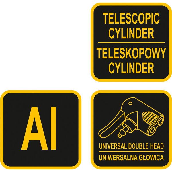 Vorel Pompka rowerowa teleskopowa aluminiowa podwójna głowica + uchwyt do ramy + końcówki (82031) 3311129 5906083003844