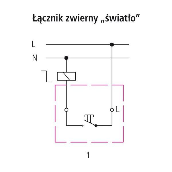 Ospel Przycisk światło Impresja ecru (ŁP-5Y/m/27) 3314281 5907577438081