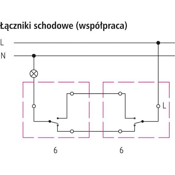 Ospel Łącznik schodowy Impresja z podświetleniem srebrny (ŁP-3YS/m/18) 3314323 5907577439682