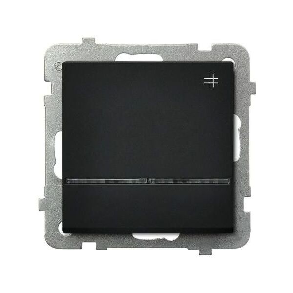 Ospel Łącznik krzyżowy Sonata 16AX IP20 z podświetleniem czarny metalik (ŁP-4RS/m/33) 3314503 5907577446185