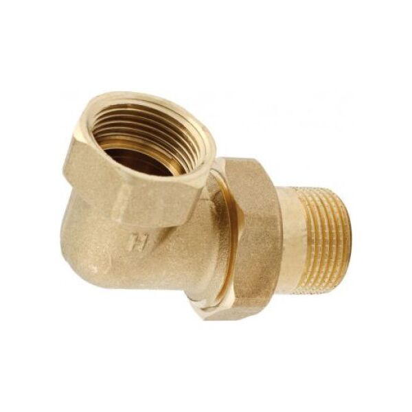 Hydroland Śrubunek mosiężny kątowy z oringiem DN25 (SR.K25) 3317198 5900308730607