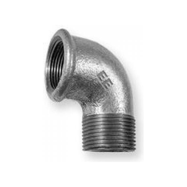Odlewnia Zawiercie Kolanko 90o nakrętno-wkrętne 3/8" ocynkowane 3317799 5907791602725