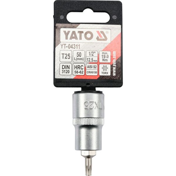 Yato Nasadka trzpieniowa Torx 1/2" T25 x 55mm (YT-04311) 3324037 5906083043116