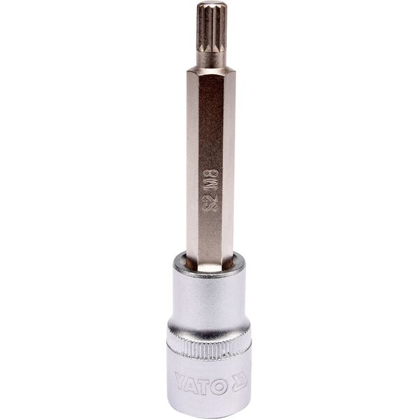 Yato Nasadka trzpieniowa Spline 1/2" M8 x 100mm długa (YT-04352) 3324045 5906083043529