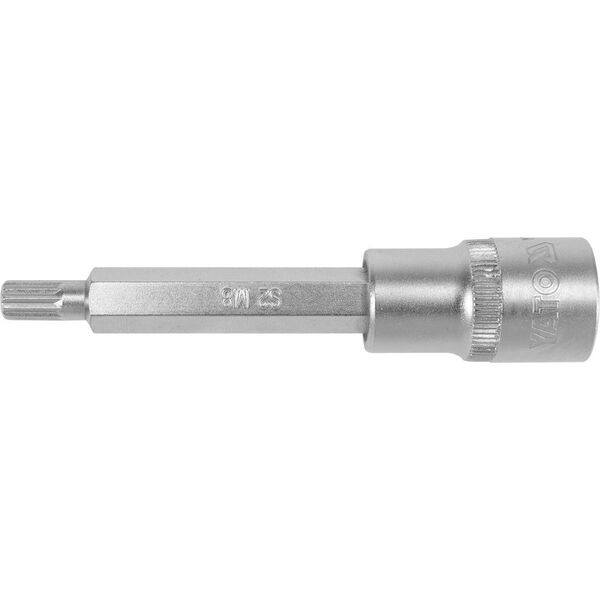 Yato Nasadka trzpieniowa Spline 1/2" M8 x 100mm długa (YT-04352) 3324045 5906083043529