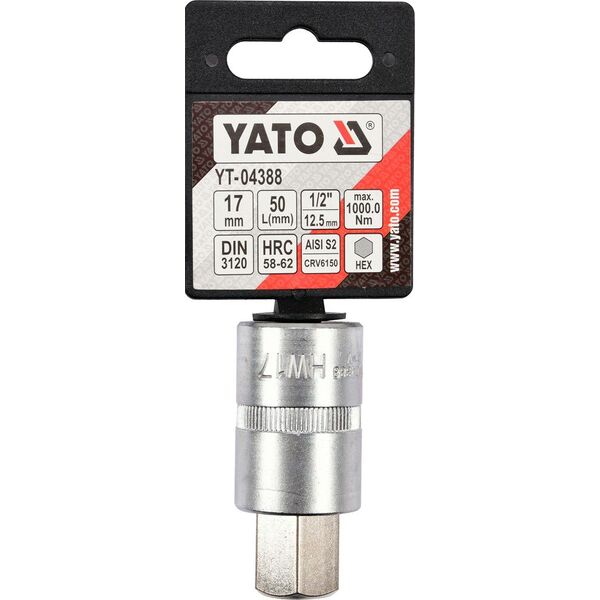 Yato Nasadka trzpieniowa imbusowa hex 1/2" H17 x 55mm (YT-04388) 3324055 5906083043888