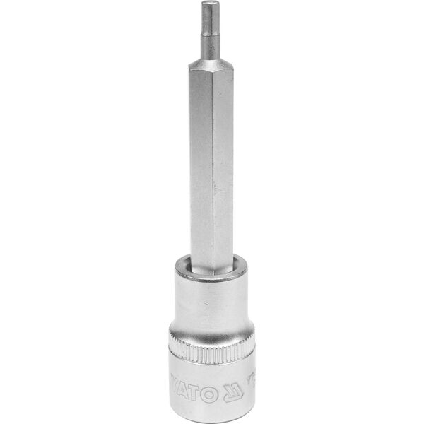 Yato Nasadka trzpieniowa imbusowa hex 1/2" H4 x 100mm długa (YT-04390) 3324064 5906083043901