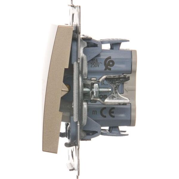 Kontakt-Simon Łącznik żaluzjowy Simon 54 trójpozycyjny 10A 250V złoty mat (DZW1K.01/44) 3331652 5902787836061