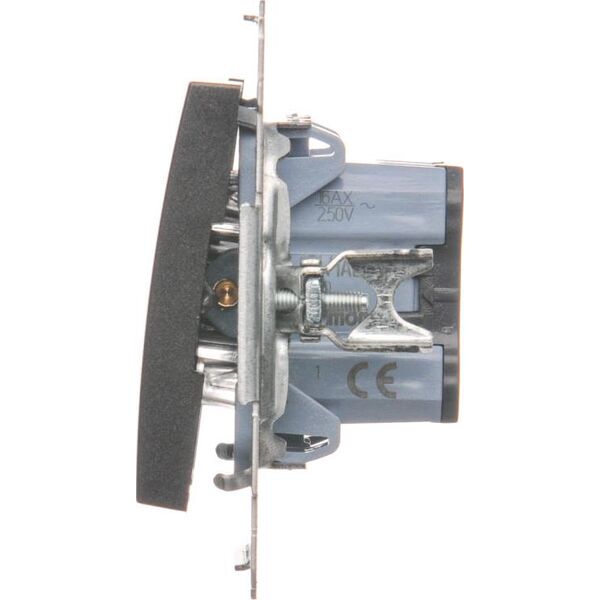Kontakt-Simon Łącznik pojedynczy Simon 54 z podświetleniem 16AX 250V antracyt (DW1AL.01/48) 3331692 5902787559014