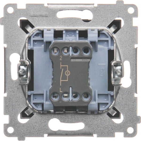 Kontakt-Simon Łącznik pojedynczy Simon 54 z podświetleniem 16AX 250V antracyt (DW1AL.01/48) 3331692 5902787559014