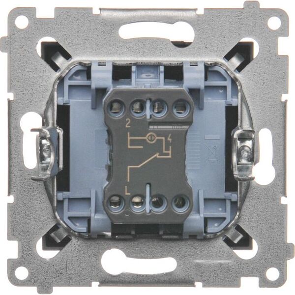 Kontakt-Simon Łącznik schodowy Simon 54 pojedynczy z podświetleniem 16AX 250V antracyt (DW6AL.01/48) 3331696 5902787559588