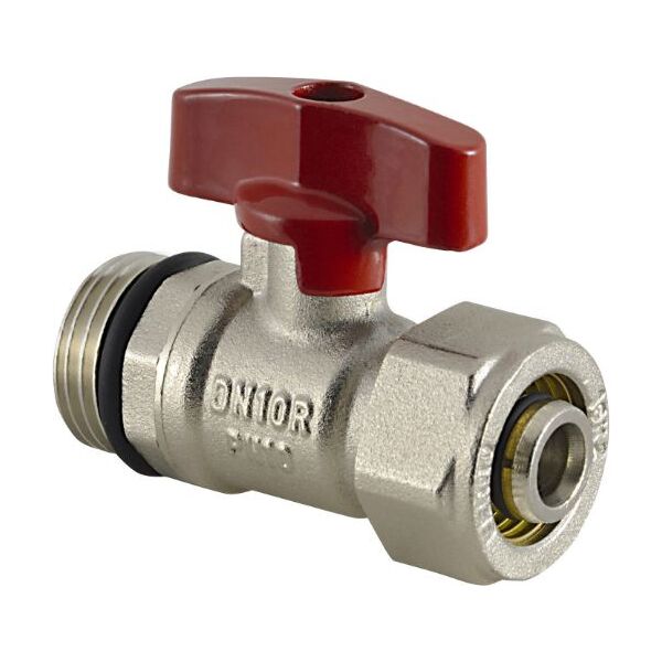 Ferro Zawór kulowy wodny 1/2" z motylkiem czerwony (KPEX16) 3336161 5902194930956