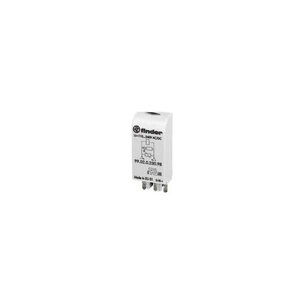 Finder Układ tłumiący warystor z LED 110-240V AC/DC (99.02.0.230.98) 3336233 8012823115542