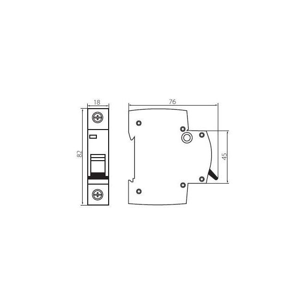 Kanlux Wyłącznik nadprądowy 1P C 20A AC (23146) 3338877 5905339231468