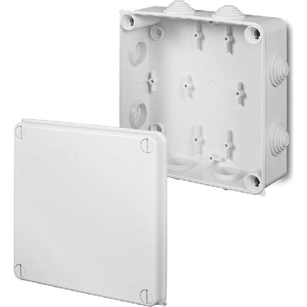 Elektro-Plast Puszka natynkowa hermetyczna pusta 167 x 167 x 75mm IP55 biała (PK-7 0238-01) 3342835 5901130484225