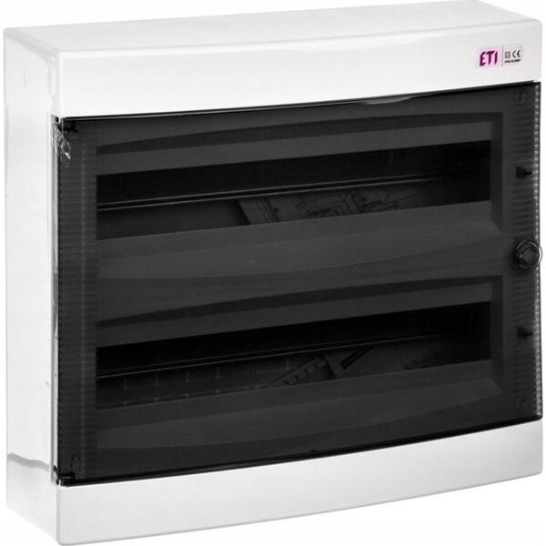Eti-Polam Rozdzielnica modułowa 2 x 18 natynkowa transparentna IP40 ECT 2X18PT-s DIDO (001101085) 3345580 3838895616979