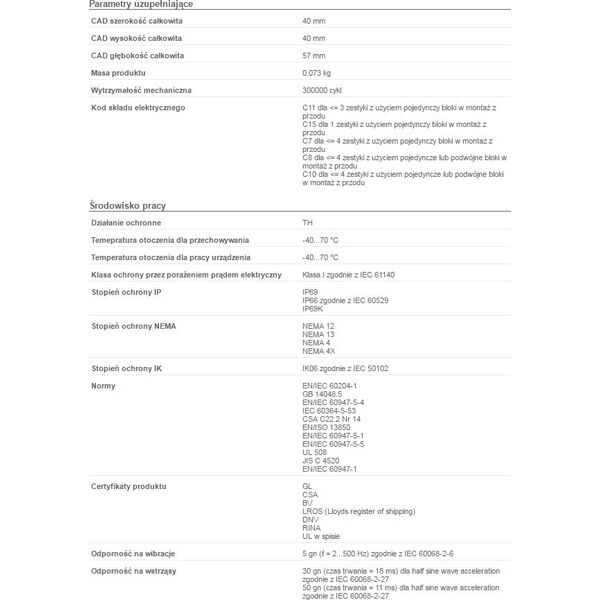 Schneider Electric Napęd przycisku bezpieczeństwa czerwony przez obrót bez podświetlenia (ZB4BS844) 3346978 3389110888867