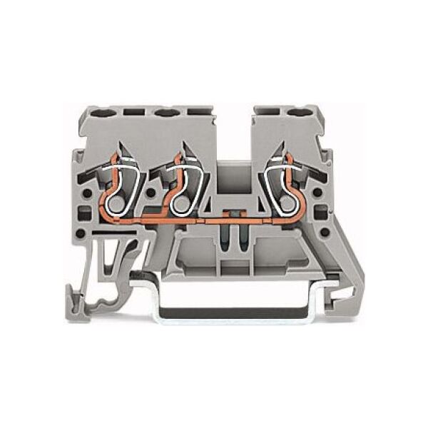 Wago Złączka 3-przewodowa 2,5mm2 szara (870-681) 3363609 4045454094553