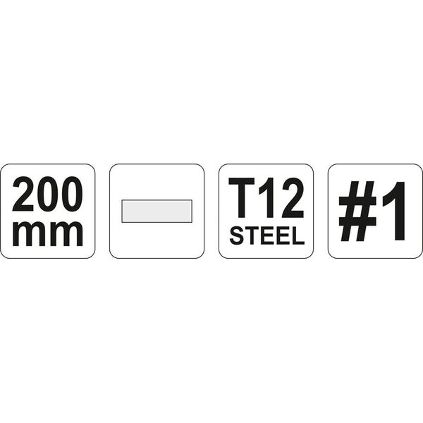 Yato Pilnik do metalu płaski 200mm (YT-62229) 3368413 5906083005404
