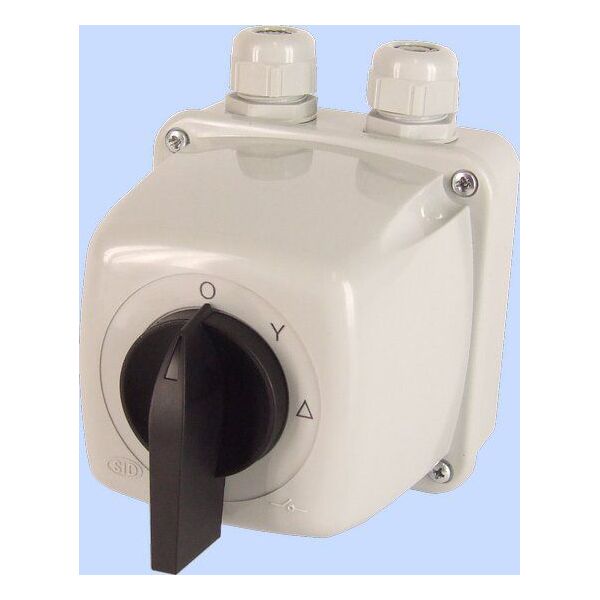Elektromet Łącznik krzywkowy gwiazda-trójkąt 3P 25A IP44 Łuk E25-23 w obudowie (952522) 3370301 5906197480531
