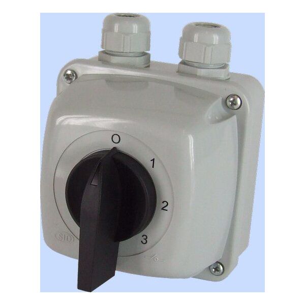 Elektromet Łącznik krzywkowy 0-1-2-3 3P 16A IP44 w obudowie Łuk 16-63 (921663) 3370348 5906197481163