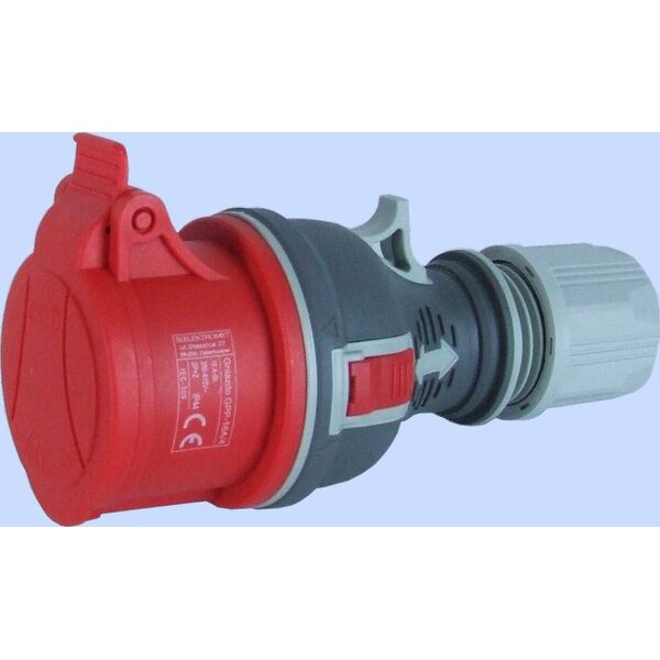 Elektromet Gniazdo przenośne proste TWIST GPP-16/4 czerwone 4P 16A 400V (921871) 3370441 5906197488063